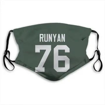 Jon Runyan Green Bay Packers Green Washable & Reusable Face Mask
