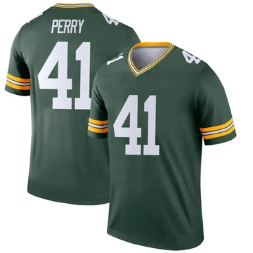 Men's Mark Perry Green Bay Packers Legend Green Jersey