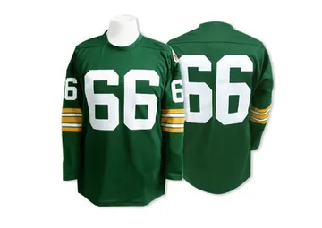 Men's Ray Nitschke Green Bay Packers Authentic Green Throwback Jersey