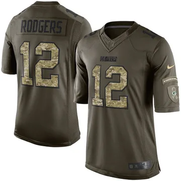 aaron rodgers jersey youth large