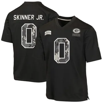 Youth Quincy Skinner Jr. Green Bay Packers Game Black 2026 Salute to Service Jersey