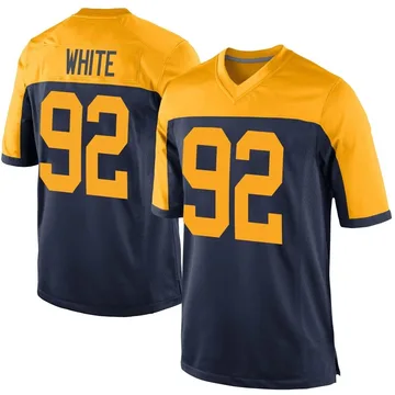 Youth Reggie White Green Bay Packers Game Navy Alternate Jersey