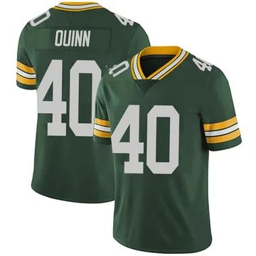Youth TJ Quinn Green Bay Packers Limited Green Team Color Vapor Untouchable Jersey